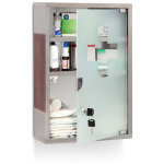 Relaxdays - armoire à pharmacie emergency, xl, hlp : 45 x 30 x 12 cm, pour la salle de bain, argenté ... Relaxdays - armoire à pharmacie emergency, xl, hlp : 45 x 30 x 12 cm, pour la salle de bain, argenté ...