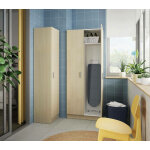 Mobimarket - armoire polyvalente avec deux portes battantes et deux �tag�res r�glables en hauteur, couleur ...