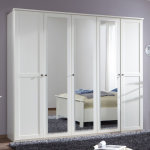 Armoire de rangement, coloris blanc - dim : 225 x 210 x 58 cm pegane