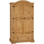 Idimex - armoire en pin salsa style mexicain, avec 2 portes et 1 tiroir