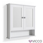 Vicco - armoire de toilette bianco, blanc, 56 x 58 cm