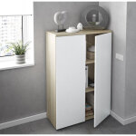Armoire � usages multiples dlupp, armoire polyvalente � 2 portes, meuble � chaussures avec 3 �tag�res, ...