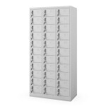 Armoire vestiaire � casiers oliver, 900 x 1850 x 450 mm, grise