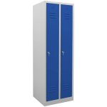 Armoire - vestiaire stier, 2 compartiments, 1 800x590x500 mm, bleu gentiane
