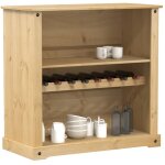 Armoire  vin - meuble de rangement pour vin corona 107, 5x51x105, 5 cm bois de pin massif 219808