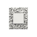 Plaque 1 poste collection tizieu - flash arnould espace evolution 64556