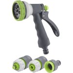 Aroz - pistolet d'arrosage pomme multijet automatique plastique multi jets + raccords 15 mm
