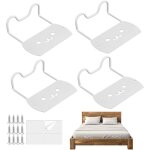 Arret matelas, 4 pi�ces anti glisse pour matelas avec ruban adh�sif double face et vis, cale matelas ...