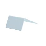 Arrt de plaque pour profil porteur adaptable 16 / 32 mm (2 coloris) - coloris - blanc ral 9010, epaisseur ...