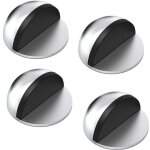 Arr�ts de portes, lot de 4 arr�ts et but�es de porte en acier inoxydable avec pare - chocs en caoutchouc, ...