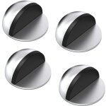 Arrts de portes, lot de 4 arrts et butes de porte en acier inoxydable avec pare - chocs en caoutchouc, ...