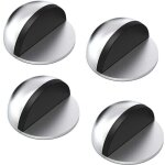 Arr�ts de portes, lot de 4 arr�ts et but�es de porte en acier inoxydable avec pare - chocs en caoutchouc, ...