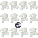 Arr�ts interm�diaires pour rail rideaux, lot de 12 blancs, blocage universel, butoir de rideau pour rails, ...