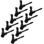 Arrêt de volet tête bergère noir ? À visser ? acier laqué ? longueur 126, 5 mm ? marque alberts Arrêt de volet tête bergère noir ? À visser ? acier laqué ? longueur 126, 5 mm ? marque alberts