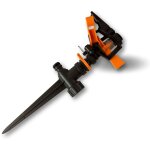 Kibros - arroseur  impulsion porte 5  12, 5 m arrosage 30  50 m2 pp abs noir - a l'unit - oscillant ...