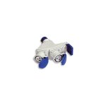 Fanton - fme art 73. 122 adaptateur triple multiple vers 2 prises 2p + t 16a cee bleues ip44