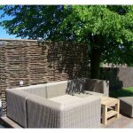 Art - garden - cl�ture bois en noisetier tress� - 100% naturel - poteaux non inclus - hauteur 150 x largeur ...