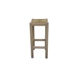 Tabouret en bois de jonc