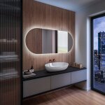 Artforma - miroir 190x50 cm de salle de bain led avec clairage blanc froid 7000k t107 transparent