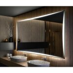 Artforma - miroir led lumineux 120x70 cm de salle de bain mural ambientline avec clairage blanc froid ...