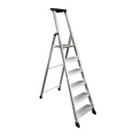 Artub - escabeau aluminium - 6 marches xl (11 cm) - 3m21 pro