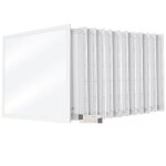 Arum lighting - lot de 12 dalles led 600x600 40w blanc naturel 4000k transfo eaglerise