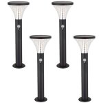 4 bornes solaires puissante eq 60w benidorm avec d�tecteur de mouvements