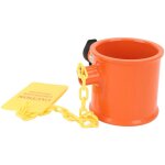 Asixxsix verrou � goupille de sellette d'attelage antivol en alliage d'aluminium avec �tiquette d'avertissemen ...