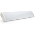 Aslo - lampe led 2x18w rglette acrylique opalescente 6500k 1250 x 65 x 153 mm