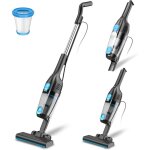 Aspirateur balai avec fil, aspirateur balai filaire puissant 20kpa 600w, 3 en 1 aspirateur � main avec ...