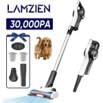 Aspirateur balai sans fil, 30000pa / 5x2200mah / 40min fonctionnement - filtration efficace - balai motoris� ...