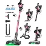 Aspirateur balai sans fil, 45kpa / 500w / 45mins aspirateur sans fil tuyau extensible, led display, brosse ...