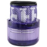 Aspirateur balai sans fil, accessoires de nettoyage, filtre de rechange, compatible avec dyson sv19 omni ...