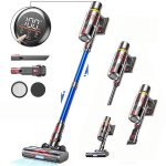 Aspirateur balai sans fil silencieux, 58000 pa / 670w / 60 mins max, oled �cran, batterie amovible, poils ...