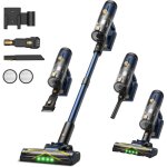 Aspirateur balai sans fil v12, 50min / 50kpa / 450w aspirateur sans fil puissant, brosse pour sol am�lior�e, ...