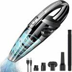 Aspirateur cendre, aspirateur main sans fil puissant portable 120w 2200mah avec fonction huimide & sche ...
