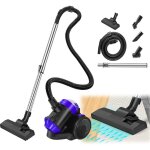 Aspirateur cylindrique, �quip� d'une t�te de brosse deux en un, aspirateur filaire de 1200 watts, conception ...