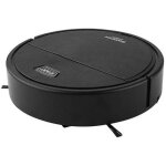 Aspirateur et laveur robot 3 en 1, pour poils d'animaux, sols durs et tapis - noir