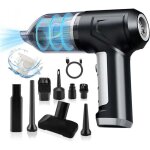 Aspirateur � main, 13000pa mini portable aspirateur de voiture puissant, 62000rpm, 2 vitesses aspirateur ...