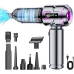 Aspirateur � main, 16 000 pa - mini aspirateur sans fil 4 en 1 - avec moteur sans balais - 3 vitesses ...