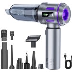 Aspirateur � main, aspirateur balai sans fil, aspirateur � main, 2000mah 1000w, argent - violet