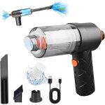 Aspirateur � main sans fil, 8000pa aspirateur de voiture, 2 in 1 mini aspirateur � main aspirateur de ...
