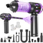 Aspirateur portatif, 22000pa aspirateur de voiture sans fil puissant avec 2 - en - 1 aspiration et fonction ...