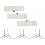 Pour aspirateur robot rowenta explorer s�ries 20, 40, 50, 60 et 75 : brosse lat�rale, filtre hepa, 6 ...