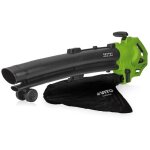 Aspirateur et souffleur de feuilles 3000w sac 35l roulettes et bandoulire vito