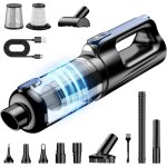 Aspirateur voiture sans fil 2 en 1 18000pa ? souffleur d?air & aspirateur puissant, l�ger avec accessoires, ...