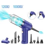 Aspirateur de voiture sans fil  main 4 en 1, aspirateur portable et dpoussireur  air multi - buses ...