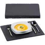 Assiettes en ardoise lot de 24 planches en ardoise 30x40 cm plateau de fromage ardoise
