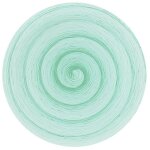 Assiette en c�ramique aquamarine peinte � la main 27, 5 cm