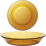 Assiette creuse duralex lys amber orange 195 x 35 mm - lot de 6